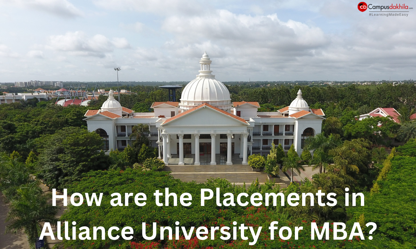 How are the Placements in Alliance University for MBA?