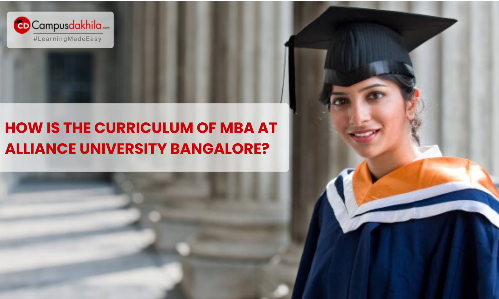 How is the Curriculum of MBA at Alliance University Bangalore?