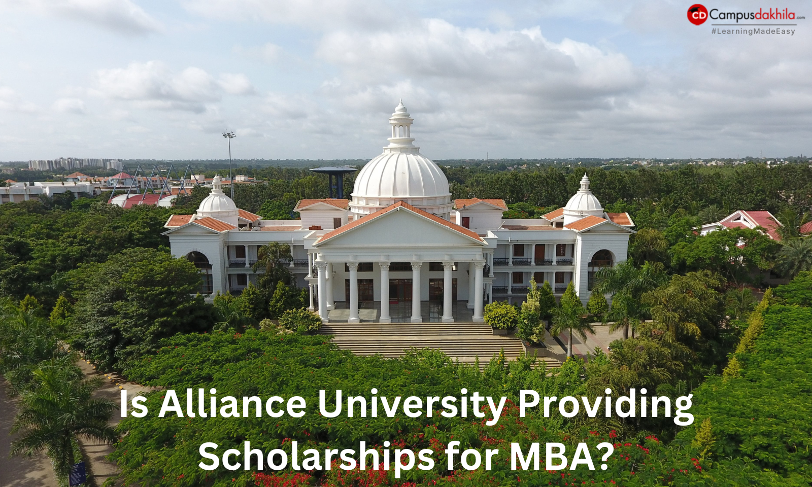 Is Alliance University Providing Scholarships for MBA?